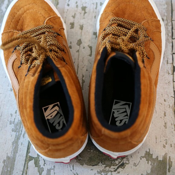 VANS Sk8 Mid Reissue Ghillie MTE Sudan Brown Suede Shoes Chukkah 7.5 p HP!!! main image 4